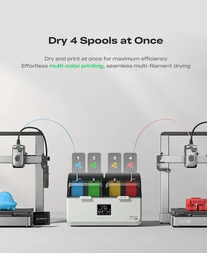 Crealityspacepi X4l Caja Secadora De Filamento Para 4 Carret