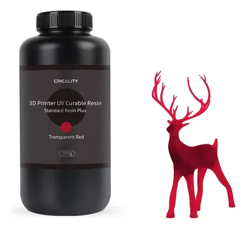 Resina Transparente Roja Creality 1000gr 1kg P Impresora 3d