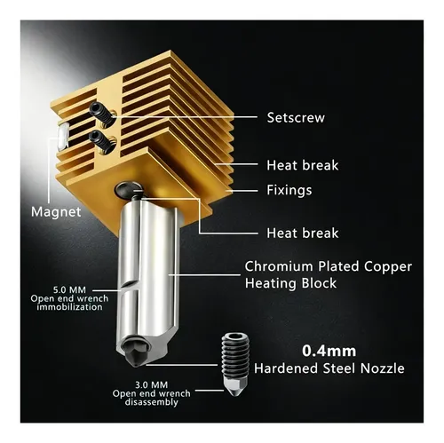 Bambula R Desmontable Para A1 Hotend Kit A1 Nozzle0.4