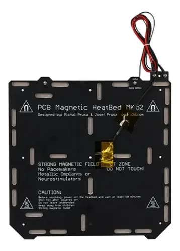 Mesa/cama Caliente Pcb 244x255mm Con Termistor 24v Mk52/mk3s