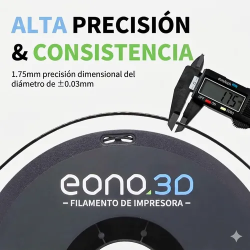 Filamento Flex Tpu 95a 1kg Eono3d 1.75 Mm Alta Calidad