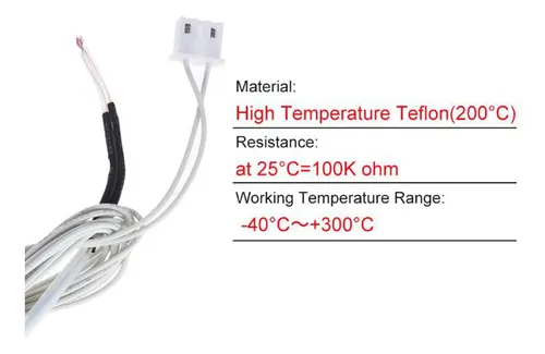5x Sensor De Temperatura Termistor Ntc 100k For Ender 3 Pro