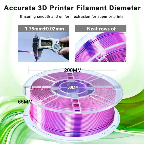 Pla Filamento Para Impresión 3d, Color Arcoíris, 1kg, 1.75mm
