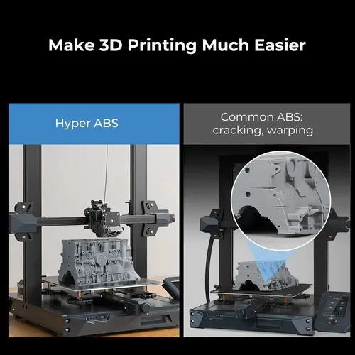 Filamento Hyper Abs Creality 1kg 1.75mm 350mm/s Color Negro