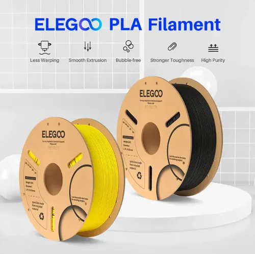 Elegoo 1kg Pla Filamento para Impresora 3d 1.75mm Color Amarillo