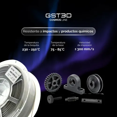 Filamento Petg High Speed Gst3d Cosmos 1kg 1.75mm Beige