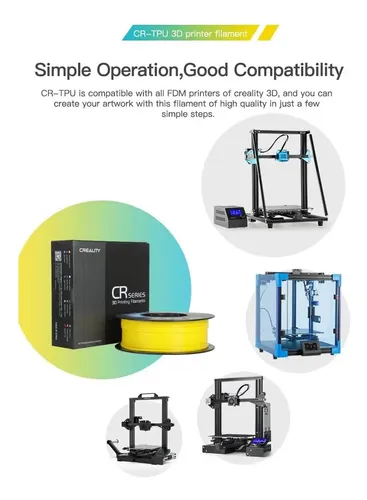 Filamento Tpu De Creality 1.75, 95a Tpu Filamento Flexible,