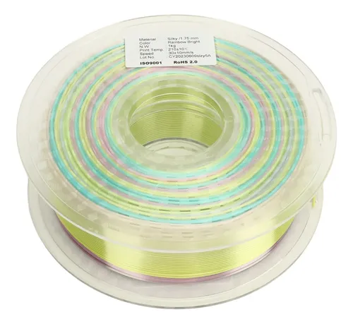 Filamento Pla Gradient Rainbow Multicolor Que Cambia De Colo