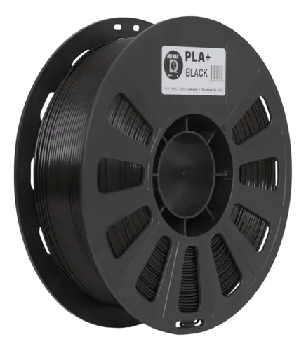 Filamento Impresora 3d Pla+ Iiid Max De 1.75mm X 1kg Color Negro Black