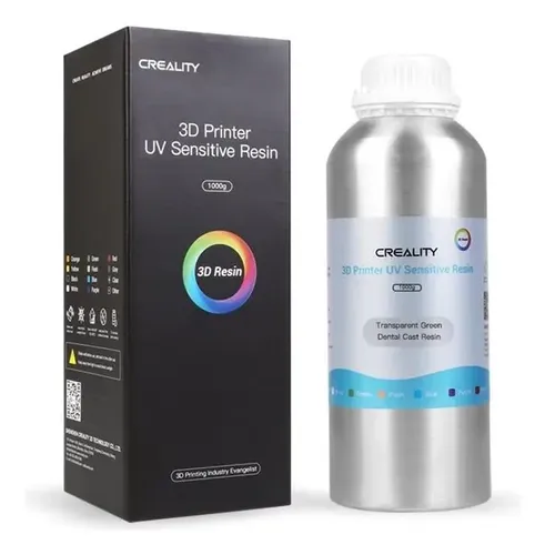 Resina Creality Lavable Al Agua Modelo Dental Amarilla 1kg