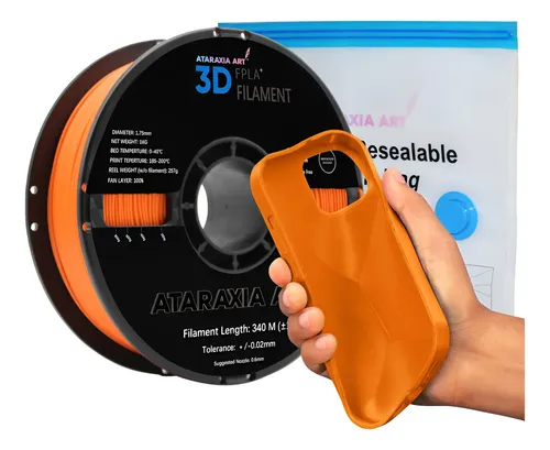 Filamento Flexible 3d Pla Plus 1.75 Mm 1 Kg Premium Calidad