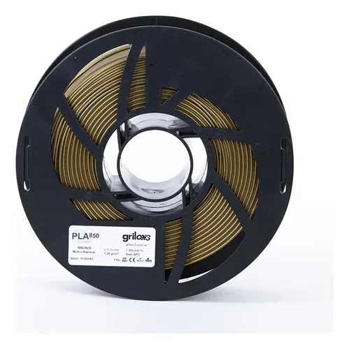 Filamento PLA 850 Ingeo Grilon3 1.75mm 1kg Color Bronce para Impresión 3D