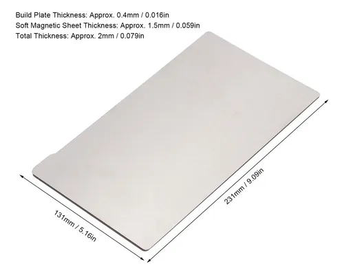Placa De Construcción Para Impresora 3d Halot Mage 231x131mm