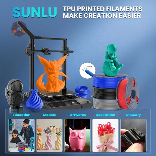 Fiamento De Impresora 3d Uv De 1,75 Mm, Filamento En U De 95