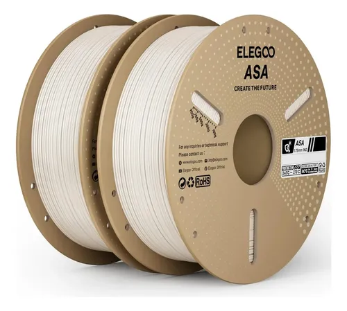 Filamento Para Impresora 3d Elegoo Asa De 1,75 Mm Warm White 2kg
