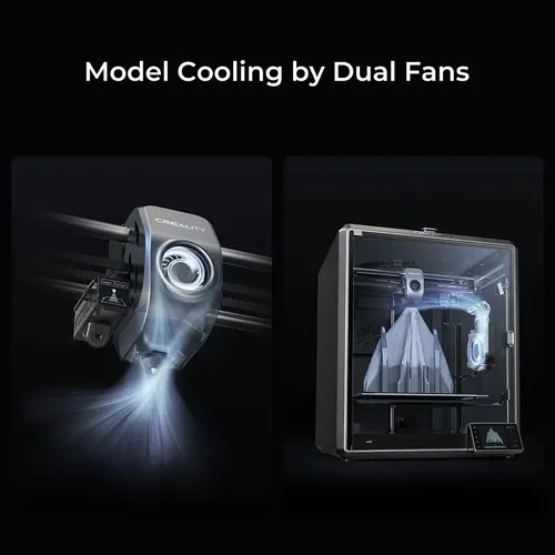 Impresora 3D K1 Max Creality color negro con tecnología de impresión FDM