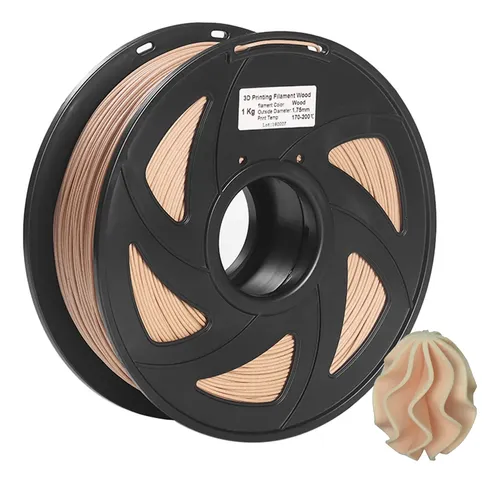 Filamento Para Impresora 3d Wood + Pla De 1,75 Mm, Bobina De