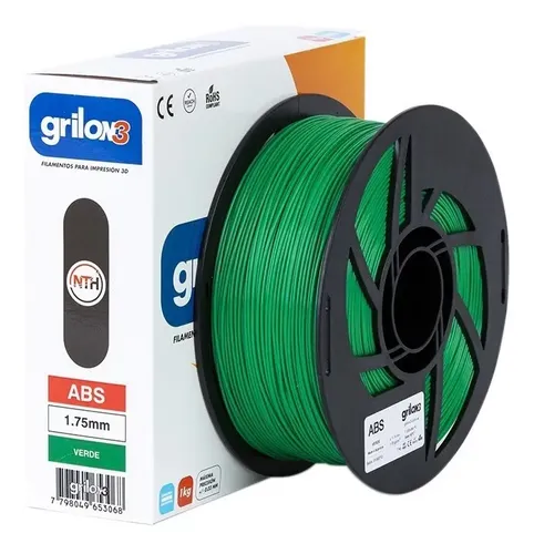 Filamento 3D ABS 1.75mm 1kg Blanco Grilon3 para Impresora 3D