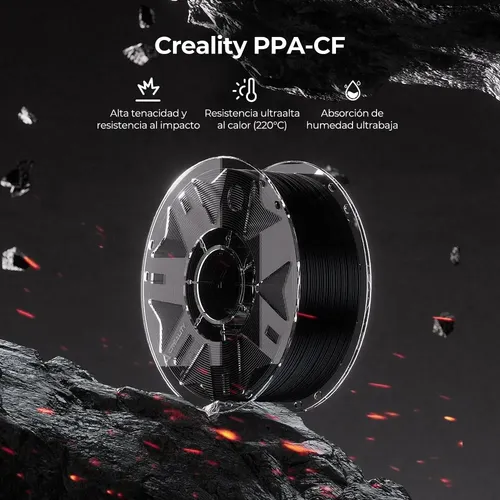 H1 Creality Ppa-cf – Filamento Para Impresora 3d, 1 Kg Kslv