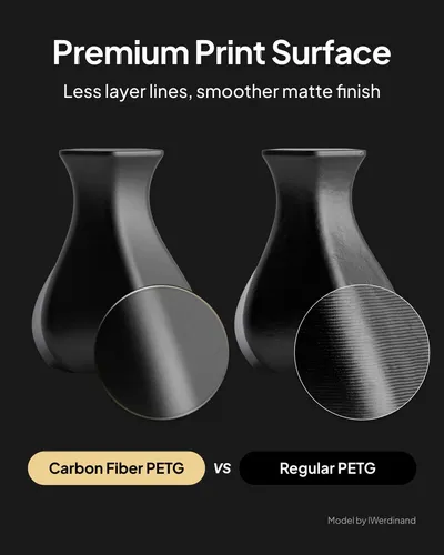 Filamento Petg De Fibra De Carbono Elegoo, 1,75 Mm, Negro, 1