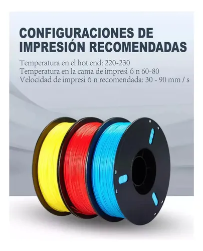 Filamento Petg De 1,75 Mm De Precisión Dimensional +/- 0,02