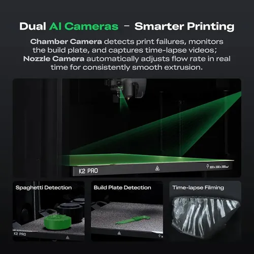 Impresora 3d Creality K2 Pro Combo Fdm Gris Oscuro