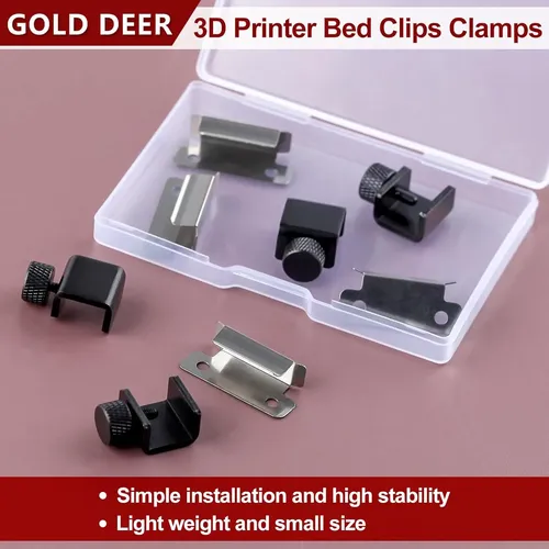 Set 8 Clips Ajustables Para Cama De Impresora 3d Vidrio