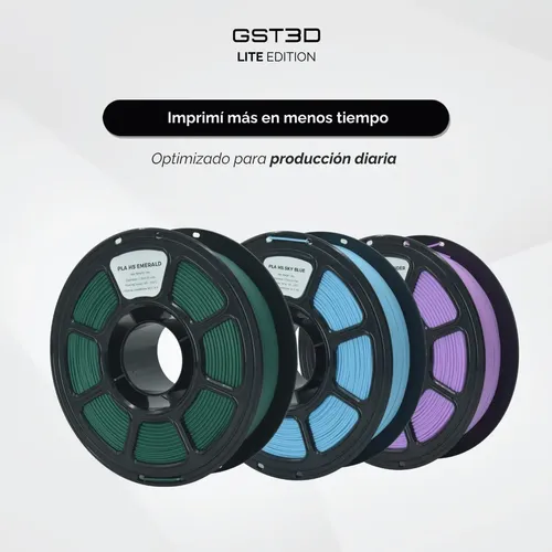 Filamento Pla High Speed Gst3d Lite 1.75mm 1kg Impresión 3d Vino