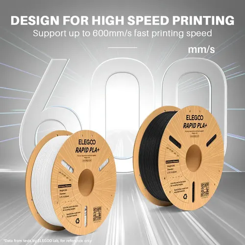 Filamento Rapid Pla Plus Elegoo Diámetro 1,75mm 1kg 600 Mm/s Color Blanco