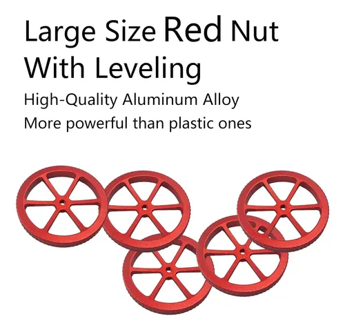 Kit Nivelador Rojo Con Resortes Y Tornillos Para Ender 3d