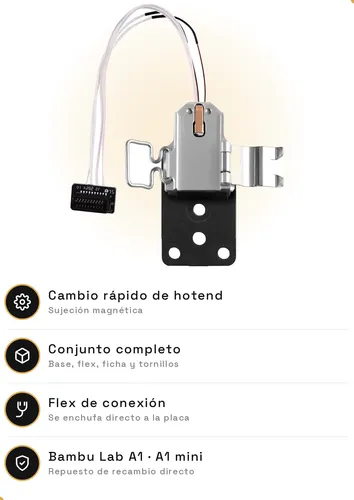 Conjunto Base Hotend Bambulab A1 / A1 Mini – Xprinted