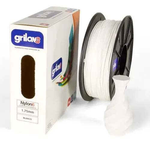Filamento 3D Grilon3 Nylon 6 1.75mm Negro 1kg Alta Resistencia