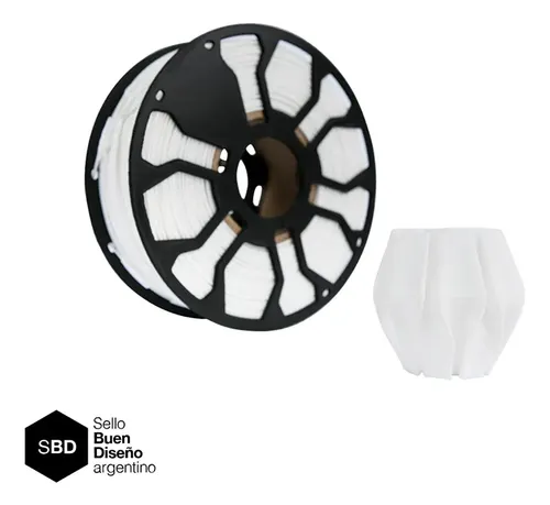 Filamento 3D PLA Blanco Hellbot Ecofila 1.75mm 1kg
