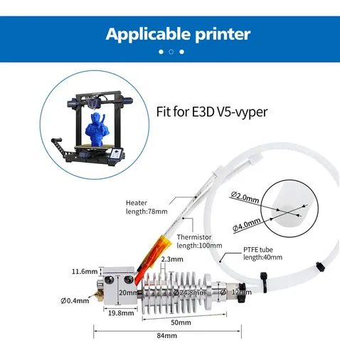 Viper De Repuesto Hotend Block Anycubic Con Boquilla .