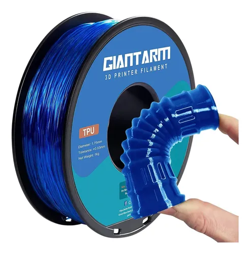 Filamento Tpu Flexible Azul 1 75mm 1kg Para Impresora 3d