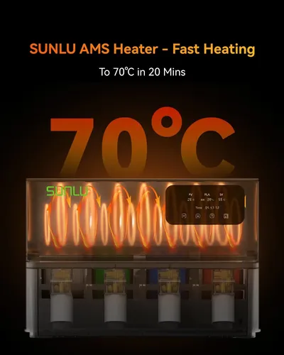 Secador De Filamentos Sunlu Ams Heater Gen 1, 70 °c, 4 Bobin