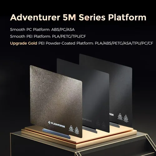 Placa De Construcción Flashforge Serie Adventurer 5m Placa L