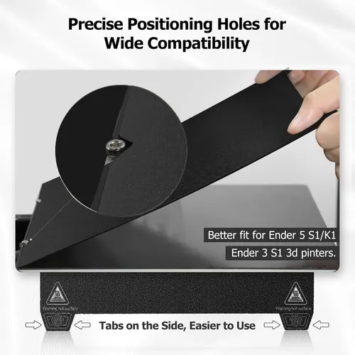 Placa Magnética Flexible Doble Faz 3d Negra 235x235mm