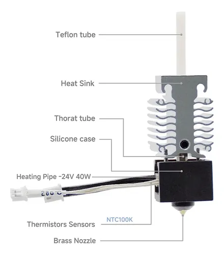 Kit Hotend 3x Para 3 V3 Se Hotend De Alta Temperatura De 260