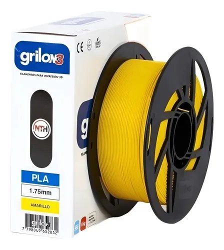Filamento Pla Ingeo Grilon3 1kg – 1.75mm Impresion 3d Dropix Color Amarillo