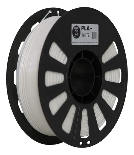 Filamento 3D PLA Iiid Max de 1.75 mm y 1 kg, Color Blanco