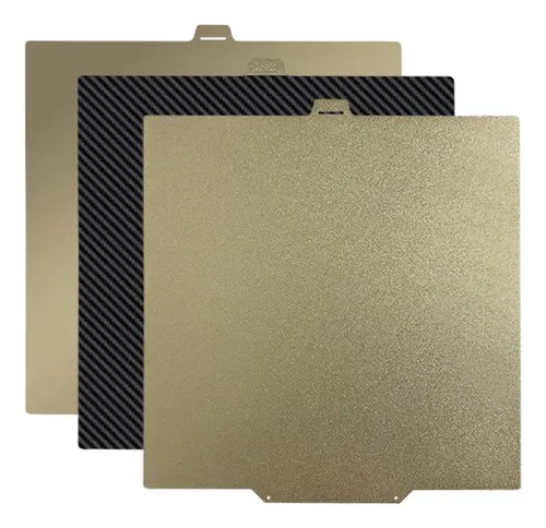Placa Pei Dorado Y Fibra Carbono Pet Bambu Lab 3d A