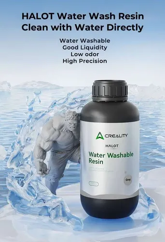 Resina Lavable Al Agua Creality 1000g Gris Para Serie Halot