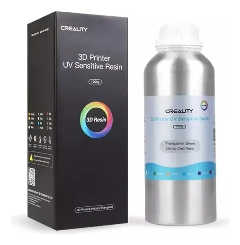 Resina Creality Lavable Al Agua Modelo Dental Gris 1kg