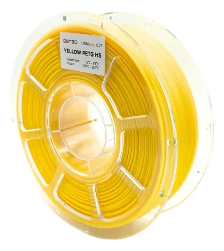 Filamento Petg High Speed Gst3d Cosmos 1kg 1.75mm Amarillo