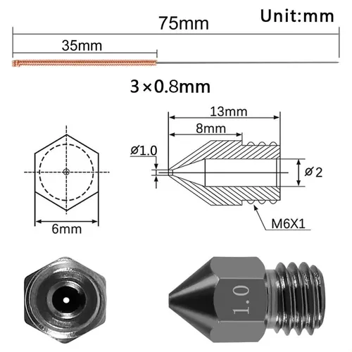 3 Notas De Acero Endurecido De 1,0 Mm, Notas Mk8, Notas De I