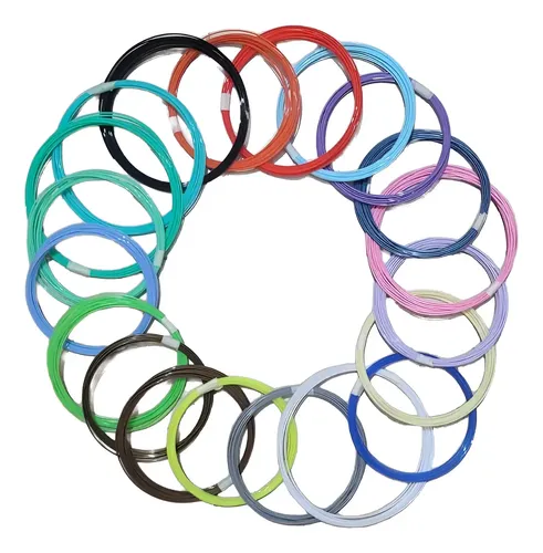 Repuesto Lapiz 3d Filamento 1.75mm X 200mts 20 Colores