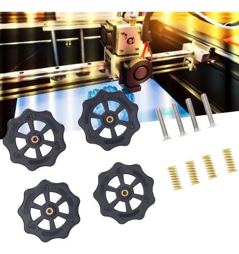 Tuercas Metal Niveladoras Para Impresora 3d Con Resortes